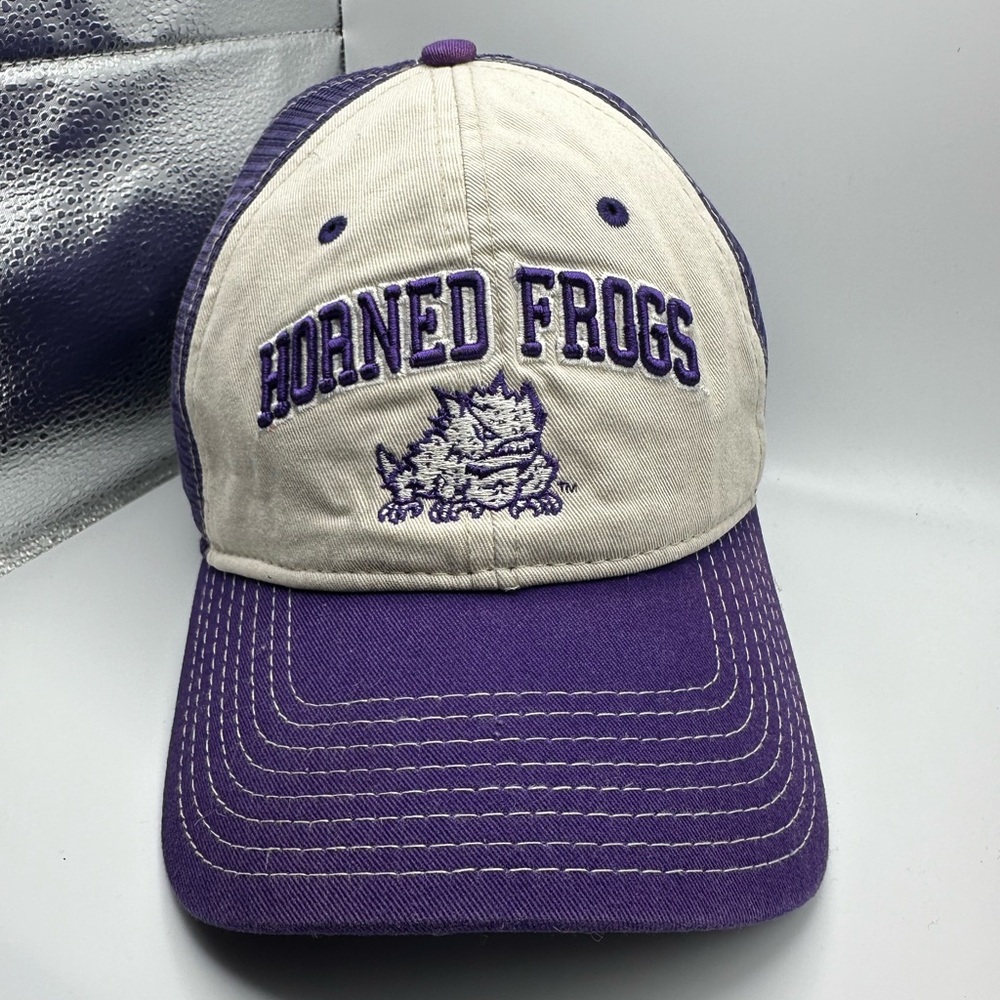 TCU Horned Frogs Texas Christian University Purple & White SnapBack Embroidered